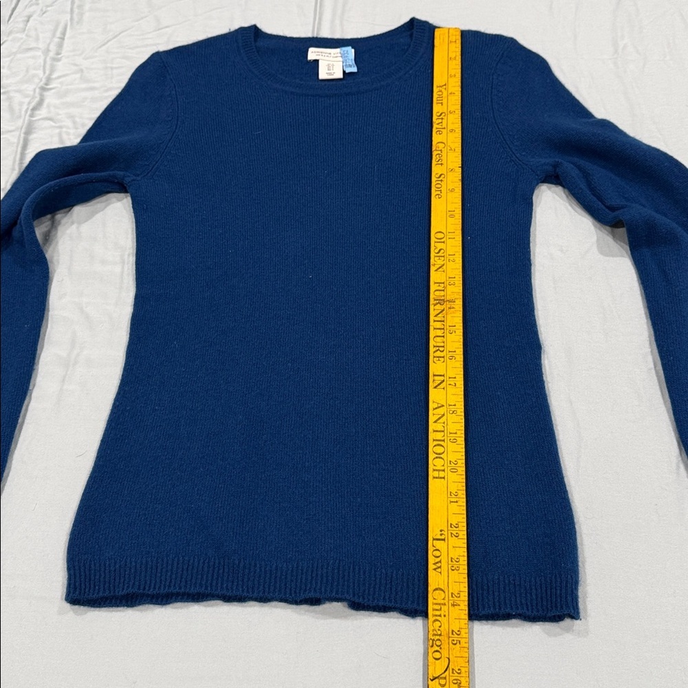 Adrienne Vittadini crew neck 100% cashmere sweater sz S - Picture 4 of 6